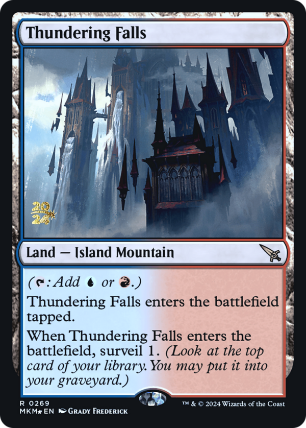 Thundering Falls [Murders at Karlov Manor Prerelease Promos] For Discount