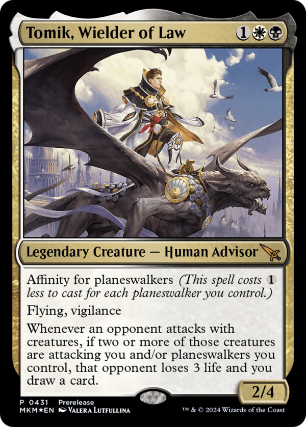 Tomik, Wielder of Law [Murders at Karlov Manor Prerelease Promos] Hot on Sale