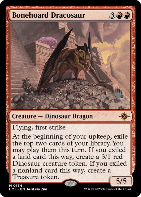 Bonehoard Dracosaur (Promo Pack) [The Lost Caverns of Ixalan Promos] Sale