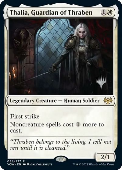 Thalia, Guardian of Thraben (Promo Pack) [Innistrad: Crimson Vow Promos] Online Hot Sale