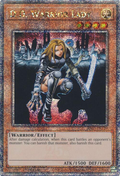 D.D. Warrior Lady (Quarter Century Secret Rare) [RA03-EN129] Quarter Century Secret Rare Supply