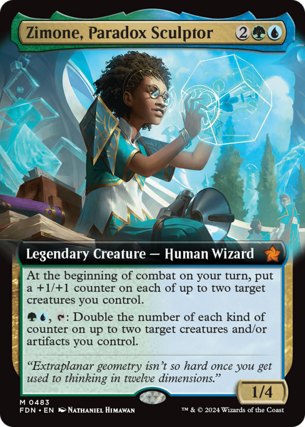 Zimone, Paradox Sculptor (Extended Art) [Foundations] Cheap