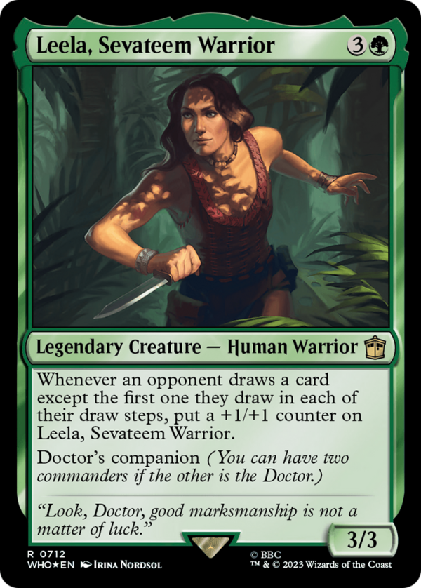 Leela, Sevateem Warrior (Surge Foil) [Doctor Who] Cheap