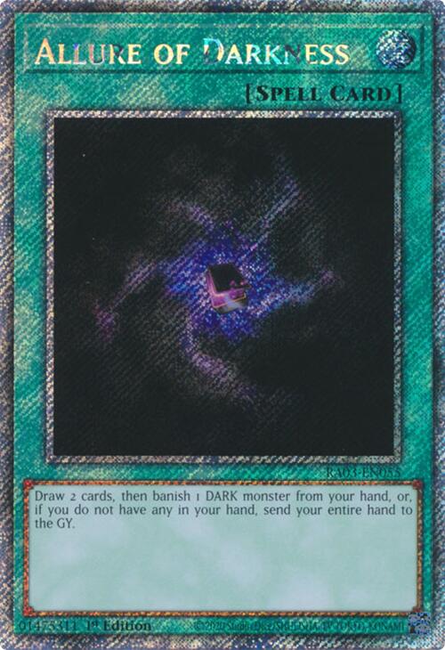 Allure of Darkness (Platinum Secret Rare) [RA03-EN055] Platinum Secret Rare Supply