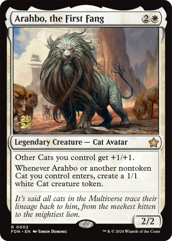 Arahbo, the First Fang [Foundations Prerelease Promos] Supply