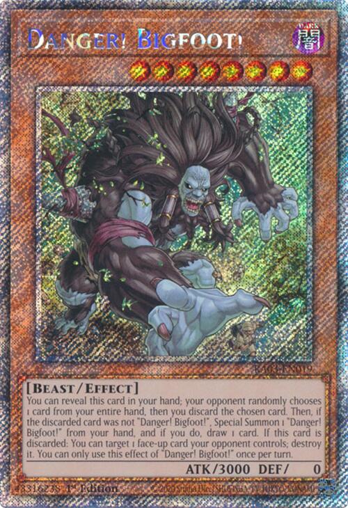 Danger! Bigfoot! (Platinum Secret Rare) [RA03-EN019] Platinum Secret Rare Cheap