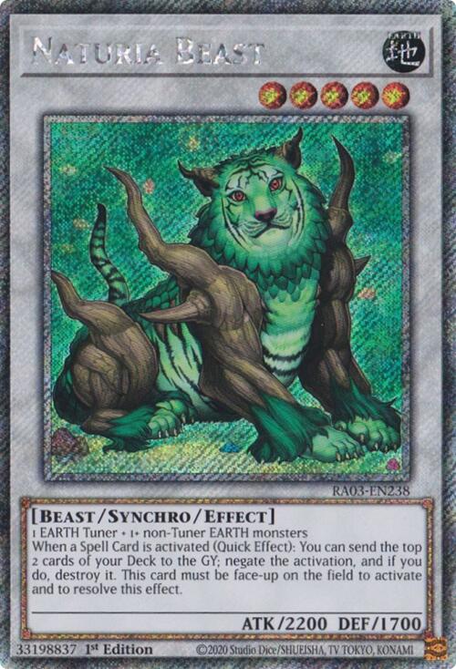 Naturia Beast (Platinum Secret Rare) [RA03-EN238] Platinum Secret Rare Online