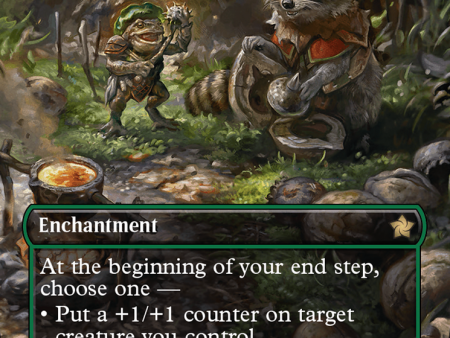 Sylvan Scavenging (Borderless) (Mana Foil) [Foundations] Cheap