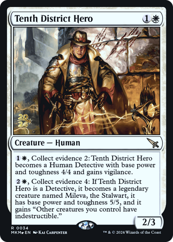 Tenth District Hero [Murders at Karlov Manor Prerelease Promos] For Cheap