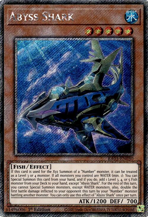 Abyss Shark (Platinum Secret Rare) [RA03-EN030] Platinum Secret Rare Fashion