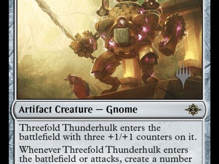 Threefold Thunderhulk (Promo Pack) [The Lost Caverns of Ixalan Promos] Online Hot Sale