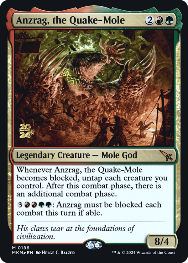 Anzrag, the Quake-Mole [Murders at Karlov Manor Prerelease Promos] For Cheap