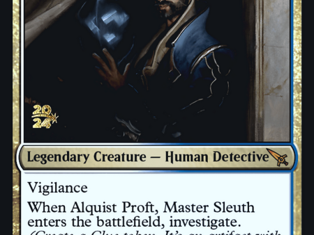 Alquist Proft, Master Sleuth [Murders at Karlov Manor Prerelease Promos] Hot on Sale