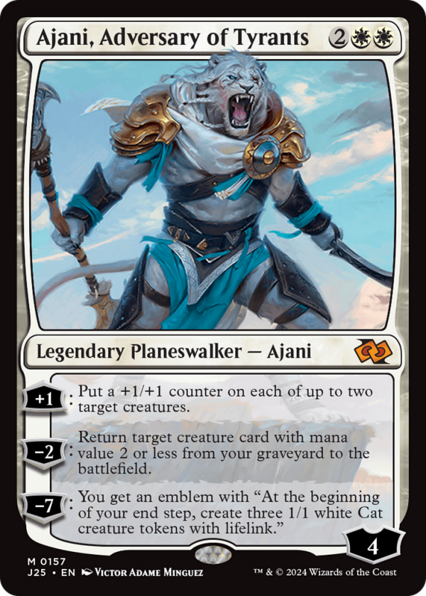 Ajani, Adversary of Tyrants [Foundations Jumpstart] For Sale