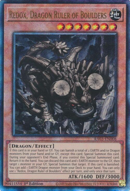 Redox, Dragon Ruler of Boulders (UTR) [RA03-EN008] Prismatic Ultimate Rare Discount