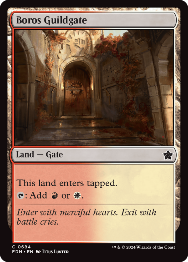 Boros Guildgate [Foundations] For Discount