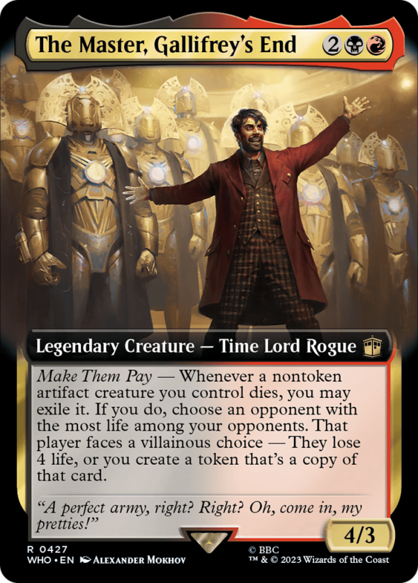 The Master, Gallifrey s End (Extended Art) [Doctor Who] Fashion