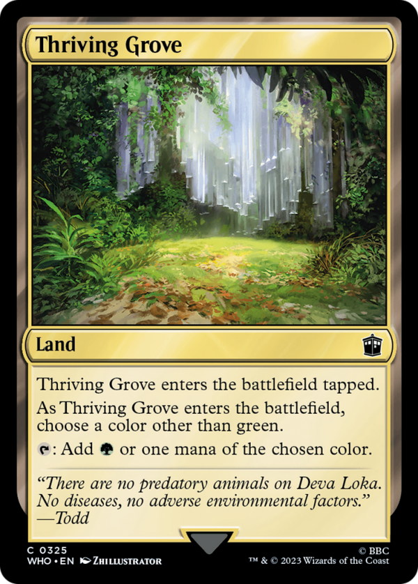 Thriving Grove [Doctor Who] Cheap