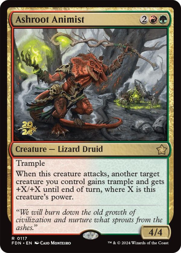 Ashroot Animist [Foundations Prerelease Promos] Online now