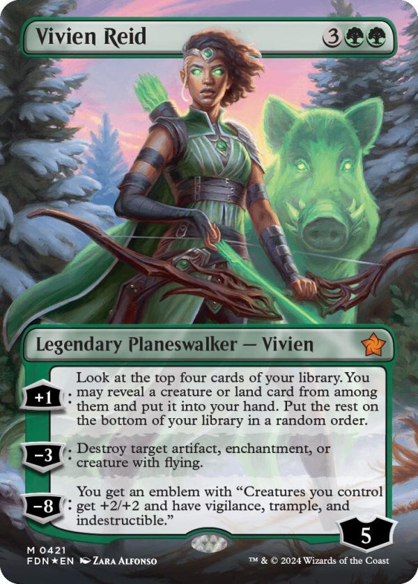 Vivien Reid (Borderless) (Mana Foil) [Foundations] Cheap