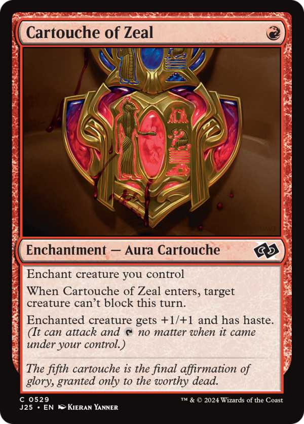 Cartouche of Zeal [Foundations Jumpstart] Online Sale