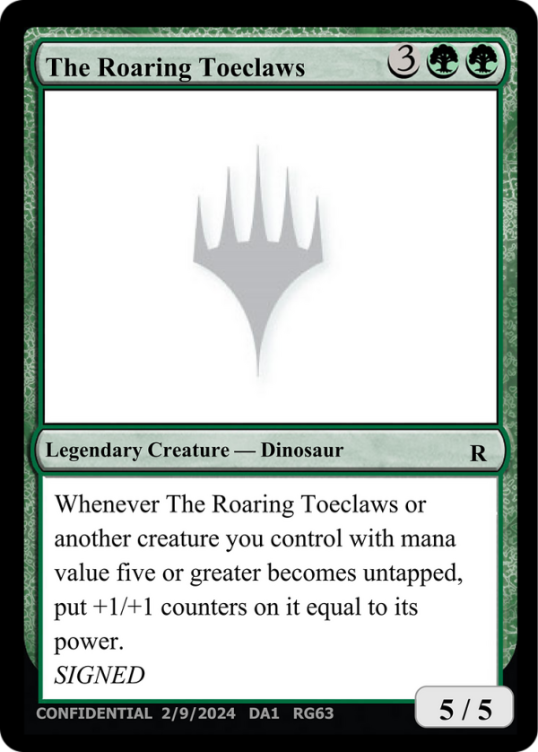 The Roaring Toeclaws [Unknown Event] Supply