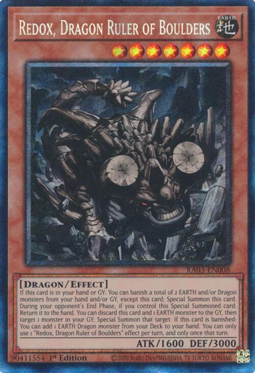 Redox, Dragon Ruler of Boulders (CR) [RA03-EN008] Prismatic Collector s Rare Supply