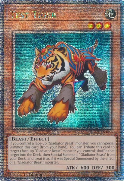 Test Tiger (Quarter Century Secret Rare) [RA03-EN189] Quarter Century Secret Rare Sale