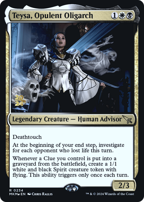 Teysa, Opulent Oligarch [Murders at Karlov Manor Prerelease Promos] Cheap