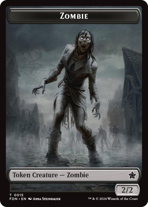 Zombie    Insect Doubled-Sided Token [Foundations Tokens] For Discount