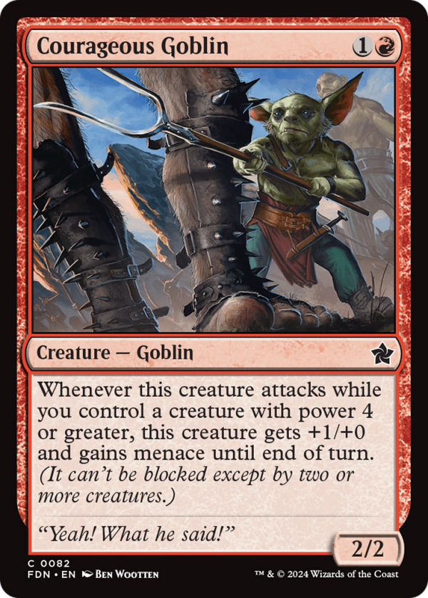 Courageous Goblin [Foundations] For Discount