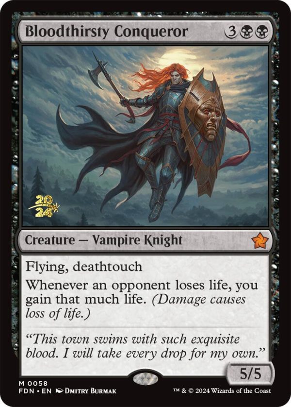 Bloodthirsty Conqueror [Foundations Prerelease Promos] Cheap