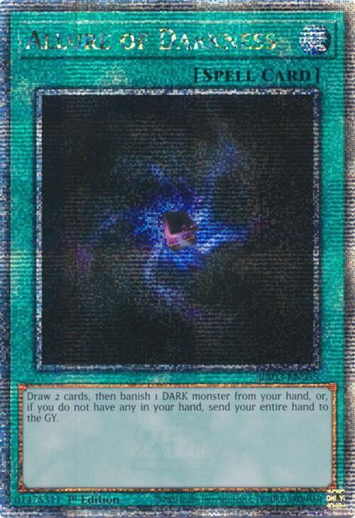 Allure of Darkness (Quarter Century Secret Rare) [RA03-EN055] Quarter Century Secret Rare For Sale