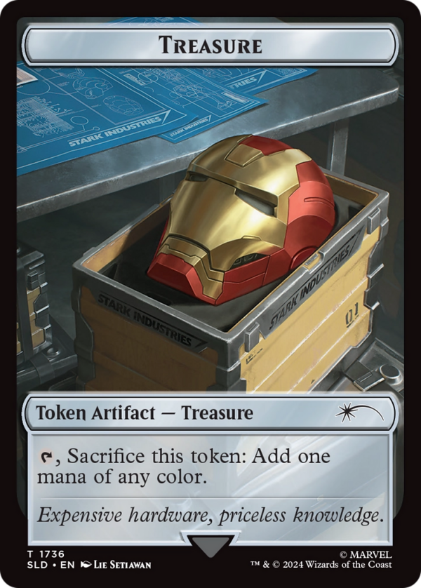 Treasure Token (1736) (Rainbow Foil) [Secret Lair Drop Series] For Cheap