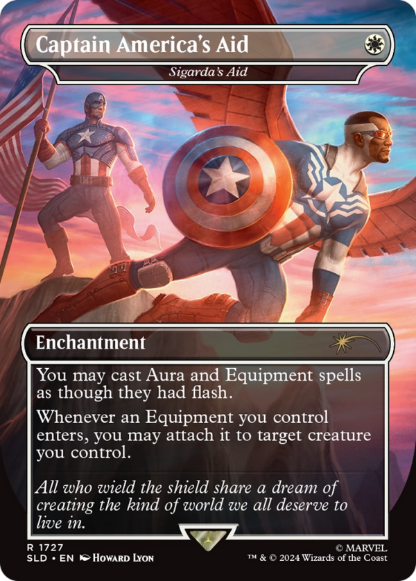 Captain America s Aid - Sigarda s Aid (Rainbow Foil) [Secret Lair Drop Series] Cheap