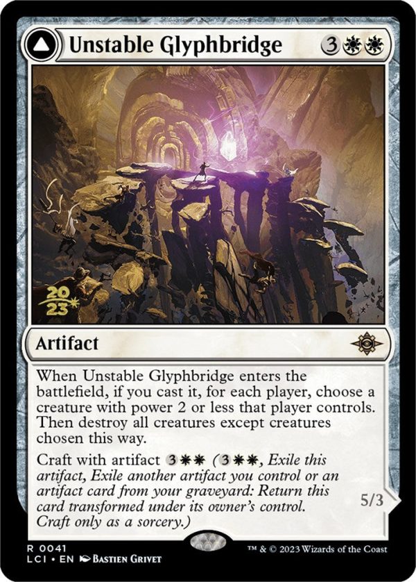 Unstable Glyphbridge    Sandswirl Wanderglyph [The Lost Caverns of Ixalan Prerelease Cards] on Sale